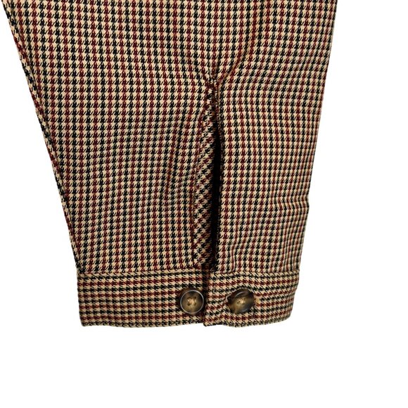 Shades of Grey by Micah Cohen Houndstooth Designer Med Tan Dress Prairie Modest - Picture 7 of 16